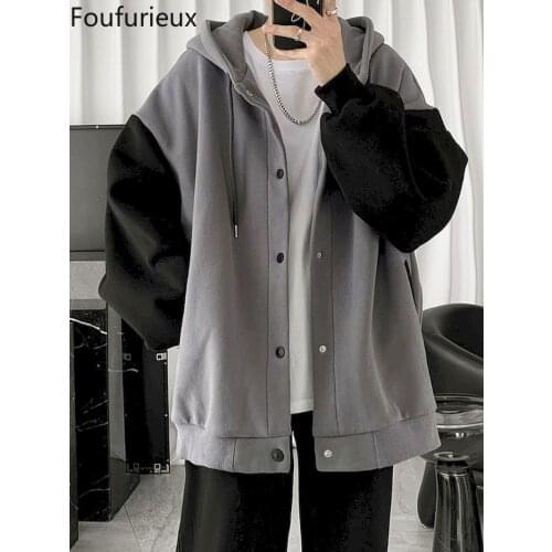 Модные мужские толстовки Foufurieux China At AliExpress