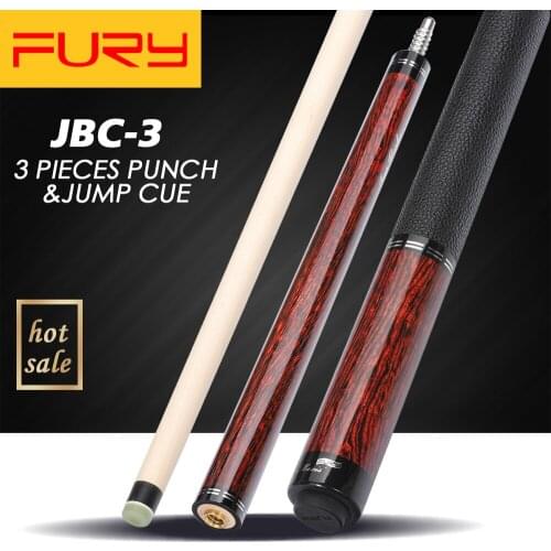 Fury JBC-3 Billiards 3 Pieces Punch&Jump Cue Stick 13mm Tip High-quality Maple Professional Billar Break& Jump Cue Billiard pool