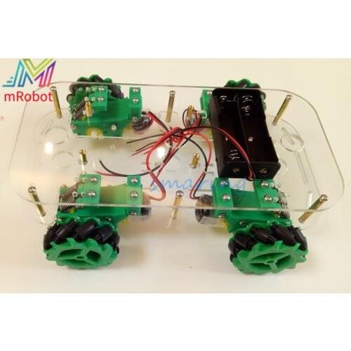 Mecanum Wheel Metal Smart Car Chassis with TT Motors Car Omni-Directional Car ROS Car Four-wheel Drive Car