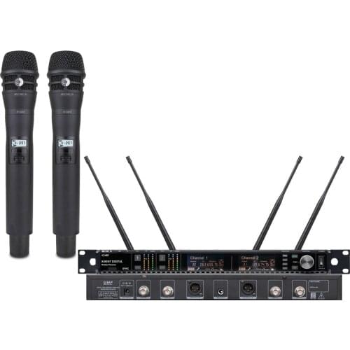 MiCWL Original AD4D True Diversity Digital Wireless DJ Karaoke Stage Sing Black KSM8 ADX2 Microphone System 500m Range