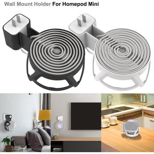Outlet Wall Mount Stand For HomePod Mini Smart Speaker Outlet Cable Manager Holder Bracket For Home Pod Mini(Only For US Plug)