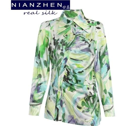 NIANZHEN Green Blouses
