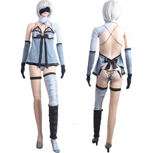 NieR Automata 2b costume DLC new version YoRHa No. 2 Type B 2B Cosplay Costume adult costume full set 11