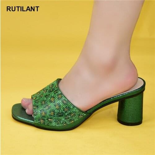 New Women Pumps New Shoes Sexy High Heels Ladies Party Stiletto 2020 Special Arrivals Wedding N.Green Color Nigeriain Shoes
