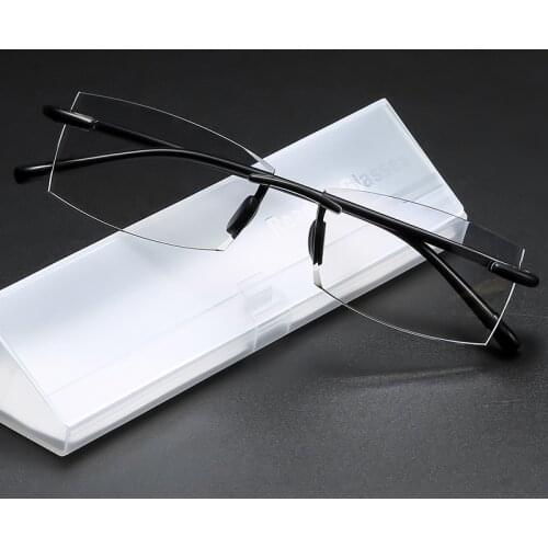 Unisex Retro Square Reading Glasses For Men Women Vintage TP90 Frame Anti Blue Light Magnifier Eyewear With Pocket Glasses Case