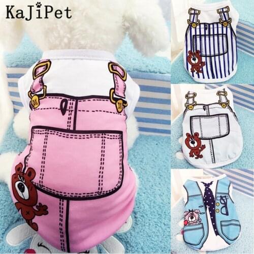 Fake 2 Clothes For Small Dogs Clothes Chihuahua Cartoon Small Dog Clothes Pet Puppy Cute Vest Dog Pet Puppy Dog-Clothes-Tailup
