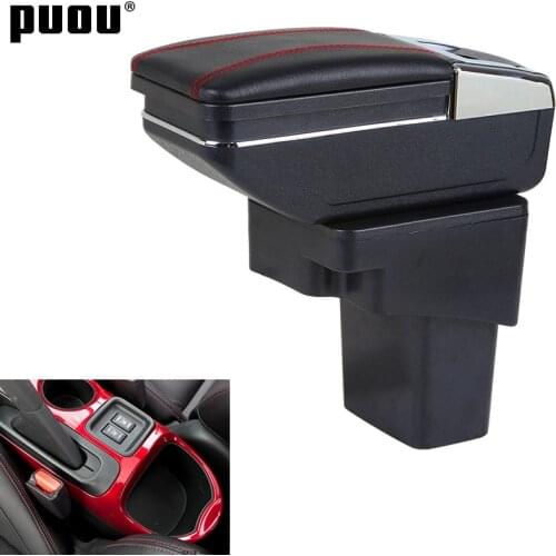 Armrest Box for Nissa Juke Infiniti ESQ Center Centre Console Storage Double layer leather ashtray USB Charging accessories box