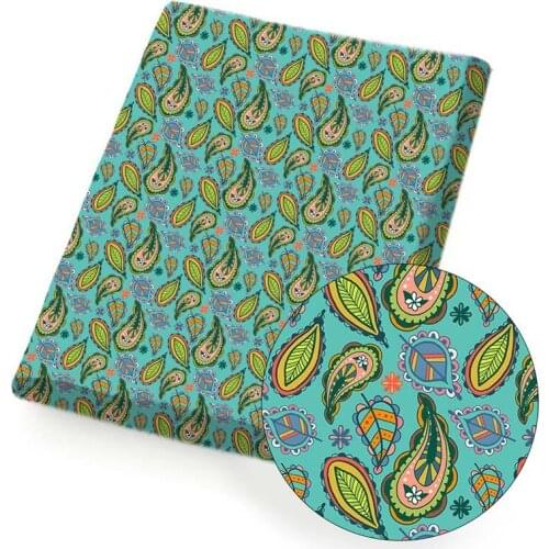 Polyester Cotton Fabric Printed Cloth Sheets Cartoon Amoeba Home Textile DIY Dress Supplies Handmade Mask Materials 45*150cm 1pc