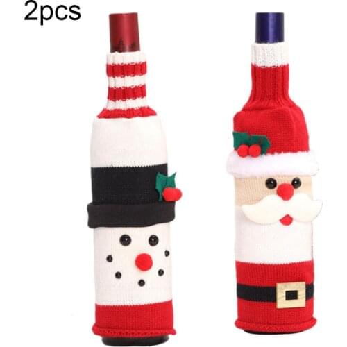 Xmas GiftsWine Bottle Set Christmas Decorationsfor Home Cristmas Ornaments Xmas Gifts New Year