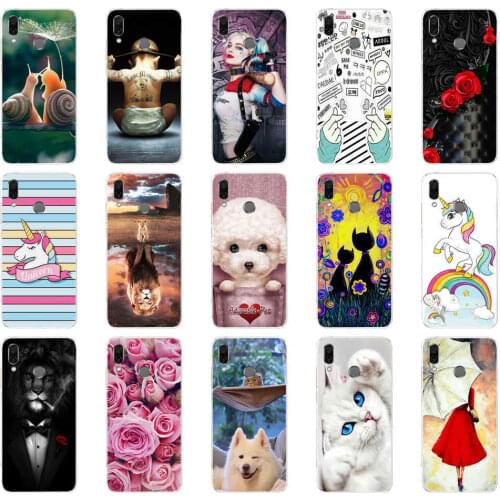 For Huawei P Smart 2019 Cases Silicone Soft TPU Back Cover For Funda Huawei P smart Case Cover POT-LX1 POT-LX3 Phone Case