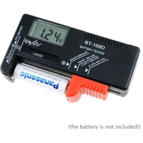 BT-168D AA/AAA Battery Tester For Tamiya Mini 4WD Racing Car Battery Cell Spare Part