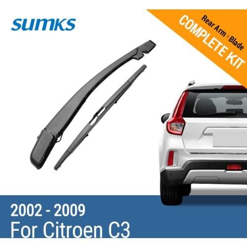 SUMKS Rear Wiper & Arm for Citroen C3 2002 2003 2004 2005 2006 2007 2008 2009