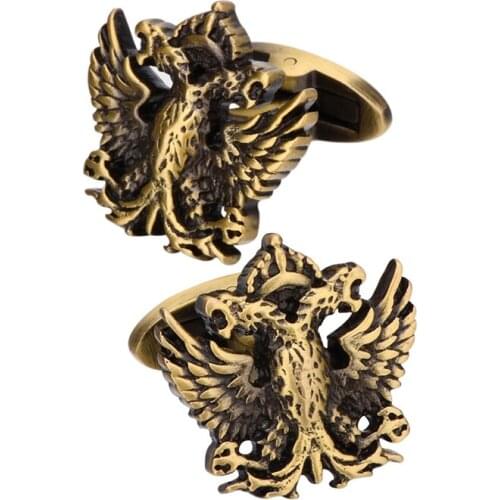 Light Luxury Shirt Cufflink Mens Shirt Cuff Nail Gentleman Cool Animal Button Custom Formal Dress Wedding Bridegroom 2pcs=pair