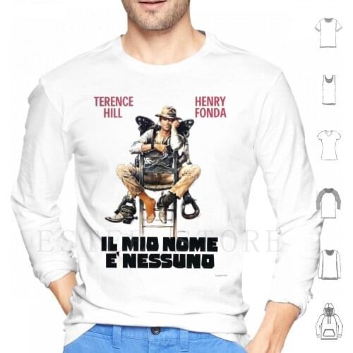 Il Mio Nome È Nessuno ( My Name Is Nobody ) Hoodies Long Sleeve Italian Italy Vintage 60 60S Cult Movie Retro Movie My