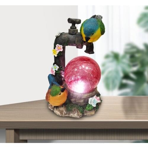 Vintage Solar Garden Statue Lawn Yard Sculpture Unique Ornament Collectible