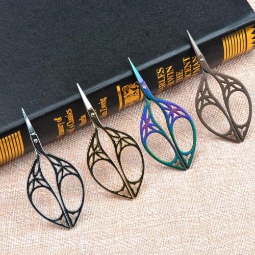 1PC Stainless Steel European Vintage Scissors Antique Floral Sewing Scissor for needlework Tailor Shears Fabric DIY Tools cp1539