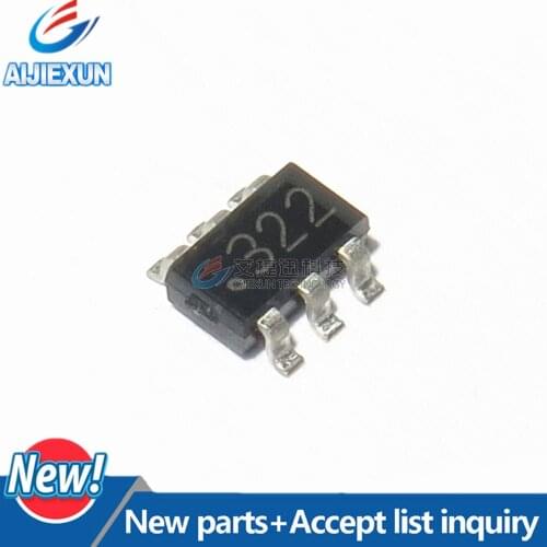 10PCS in stock FDC6322C FDC6322 silk-screen322 SOT23 Dual N & P Channel , Digital FET 100%New and original