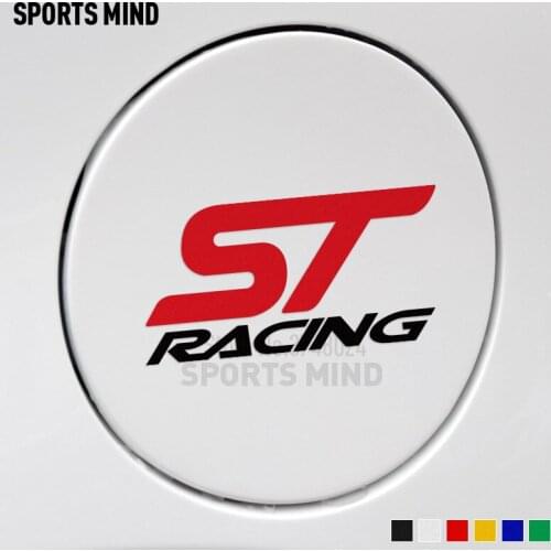 12 Pieces Customizable ST Racing Fuel Cap Sticker Decal car styling For ford focus fiesta bmw nissan opel peugeot vw accessories