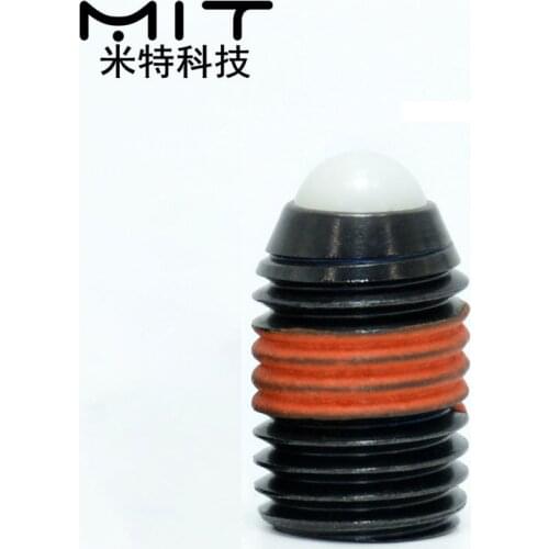 2pcs M3/M4/M5/M6/M8/M10/M12/M16 Hex Socket Spring Ball Plunger Set Screw with Polyacetal Ball