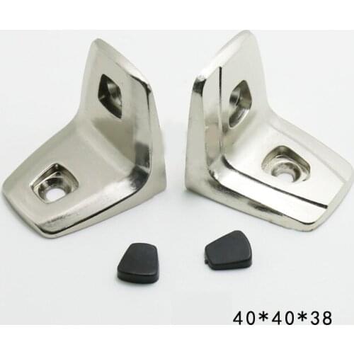 20PCS/Lot Metal L Shape Bathroom Shower Room Stall Partition door supporter public toilet accessories 90Degree Corner Brackets