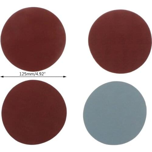 25pcs 5" Round Sandpaper Without Hole Abrasive Discs 1000 1500 2000 2500 3000 Grit