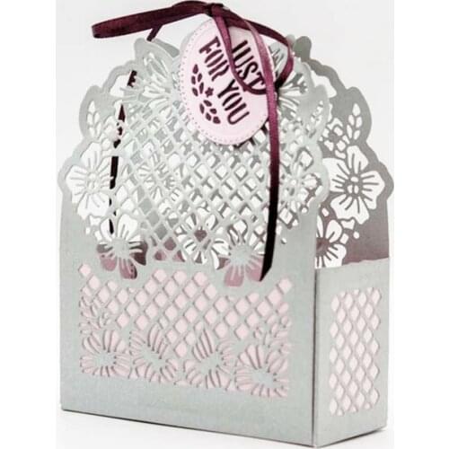 3D Lace Flowers Edge Gift Box Craft Metal Cutting Dies Scrapbooking Album DIY Paper Card Craft Embossing Die