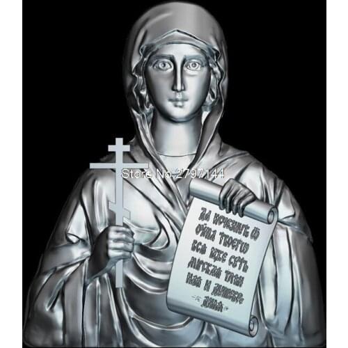 Martyr Natalia of Nicomedia 3d model for cnc STL format Religion 3d Relief Model STL Router 3 axis Engraver ArtCam