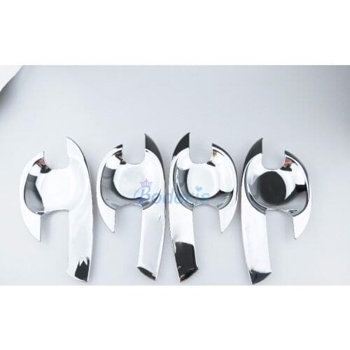 Accessories For ISUZU DMAX D-MAX D MAX 2012-2018 Door Handle Bowl Insert Trim Overlay Panel Frame Chrome Car Styling