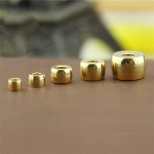 SIXTY TOWFISH Diameter 5/6/7/8mm DIY Jewelry Accessories Gasket Handmade Materials Brass Beads