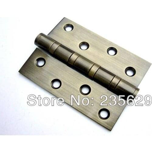 Free Shipping, Antique Brass Finished Hinges for timber door / Metal Door, Stainless Steel material, 4*3*3, 0.55KG