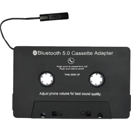 Wireless Bluetooth V5.0 Stereo Audio Cassette MP3 Player Car Audio Tape Adapter Adjustable Music USB Charging Convert Receiver