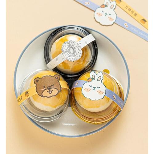 Mid autumn moon cake blister box egg yolk crisp packaging box transparent blister box moon cake xuemeiniang single household bot