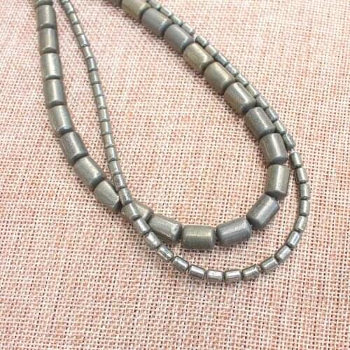 Natural Pyrite Protruding head column Beads 15inch per strand,For DIY Jewelry Making !We provide mixed wholesale for all items