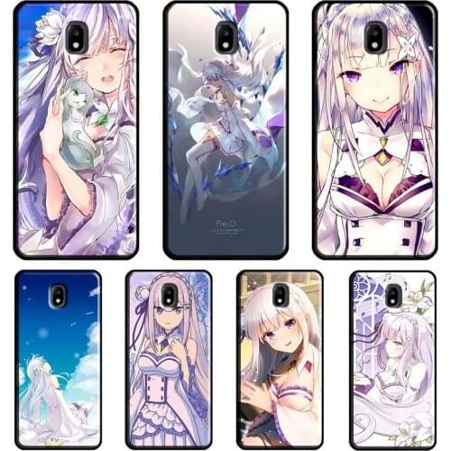 Re Zero Emilia Cover For Samsung Galaxy A8 A6 A7 A9 2018 J8 J4 J6 Plus J1 A3 A5 2016 J3 J7 J5 2017 Case