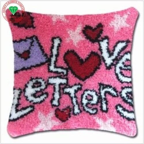 Home Decor Needlework Pillowcase Latch hook rug kits cross stitch thread embroidery Carpet embroidery Pillowcase crochet hooks