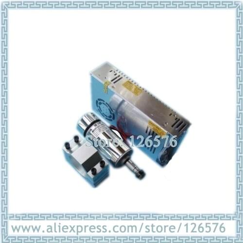 Air cooled 300W Spindle Motor 12-48V DC ER11 collect + D52MM Mount Braket Holder + Power Supply