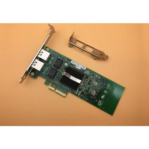 Dual Port 10/100/1000Mbps PCI-Express X4 Gigabit Server Adapter NIC Card E1G42ET Free Shipping