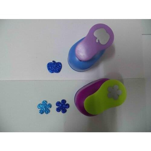 2pcs(2.5cm) flower and apple shape craft punch set Punch Craft Scrapbooking school Paper Puncher eva hole punch free shipping