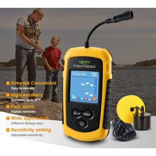 Findfish Sonar Fish Finder FFC1108-1 Hot Sale Alarm 100M Portable Sonar LCD Fish Finders Fishing lure Echo Sounder Fish Finder
