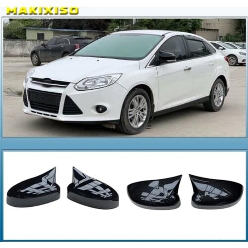 Rearview Mirror Cap Wing Side Mirror Cover Fit for FORD FOCUS 2011,2012,2013,2014, Car Accessories Replacement