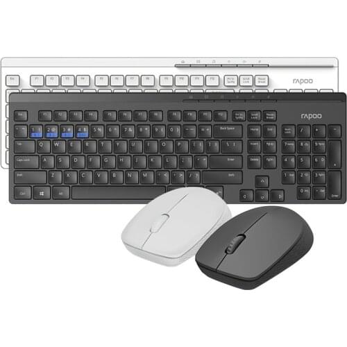 Multi-Mode Wireless Keyboard & Mouse Set bluetooth 3.0 / 4.0 / 2.4G 109 Keys Keyboard and 1300DPI Ergonomic Mouse Combo Set