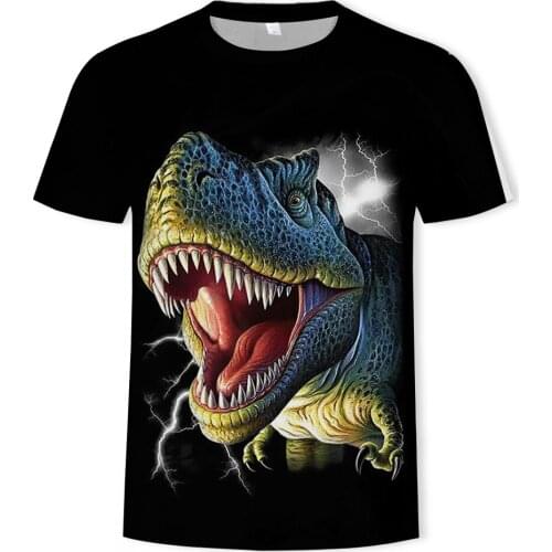 2020 summer new 3D printing T-shirt animal print mens T-shirt printing casual T-shirt O-neck hip-hop short sleeve size 110-6XL