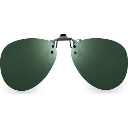 JM Polarized Clip On Sunglasses Women Men Vintage Pilot Filp up Sunglasses for Prescription Glasses UV400