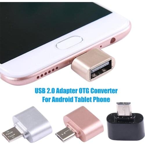 New 2Pcs Micro USB to USB 2.0 OTG Converter Adapter for Android Tablet Mobile Phone OTG Adapter