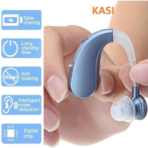 2020 Newest Cheap Rechargeable Mini Digital Hearing Aid Sound Amplifiers Wireless Ear Aids for Elderly Moderate to Severe Loss