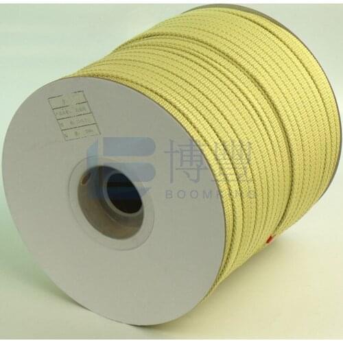 Size 12 x 3mm Glass tempering furnace high temperature rope 250m per roll,insulated roller conveyor belt