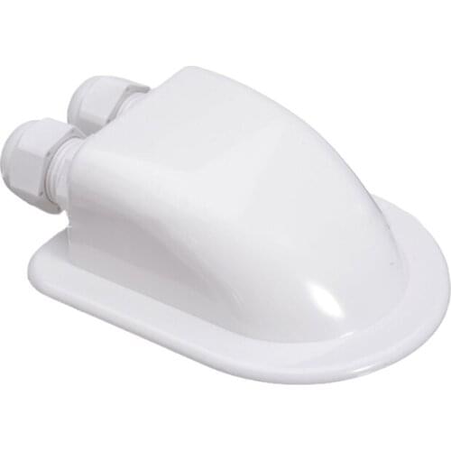 2 Hole Durable Roof Cable Entry Gland Plastic Junction Box for Solar Installation on RV Campervan Boat Motorhome