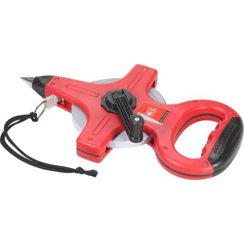 100m/328ft Professional Measuring Tool centimeter tape measure retractable Open Reel Long measure tape Retractable Tapeline