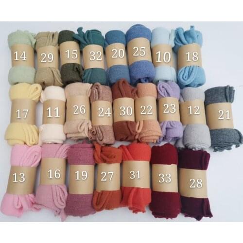 Knitting Newborn Stretch Wrap for Studio Photo Neutral Baby Photo Prop Swaddle Wrap Posing Fabric