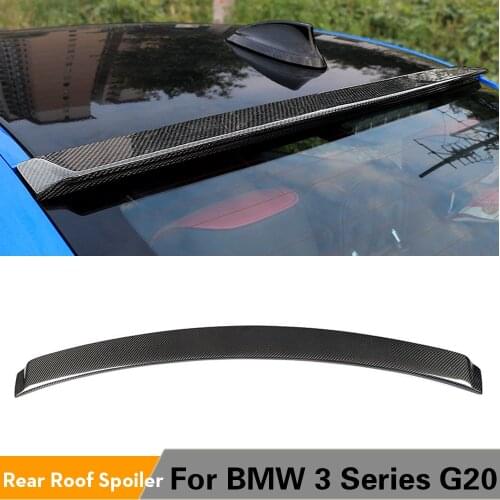 Rear Roof Spoiler for BMW 3 Series G20 G21 G28 2019 2020 Carbon Fiber Rear Roof Window Wing Lip Spoiler